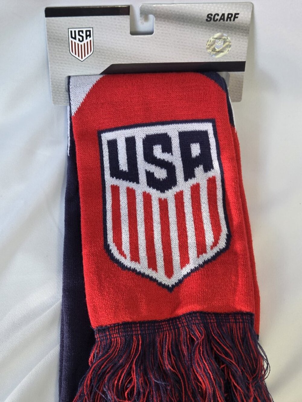 Icon Sports US Soccer Facet Scarf Adult Reversible Knit USMNT Fan Scarf NWT New